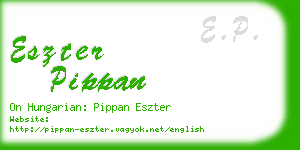 eszter pippan business card